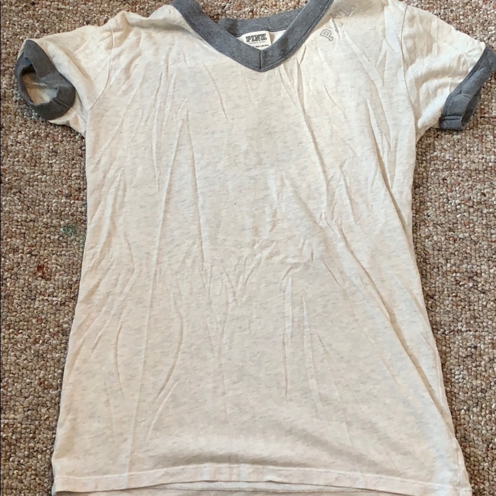 white pink shirt